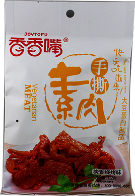 香香嘴 手撕素肉 炭香烧烤味/Joytofu Getrockneten Tofu Grill Geschmack 112g