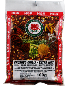 NGR 红辣椒 较辣 小颗粒状/NGR Chili Grob Gemahlen Extra Scharf 100g