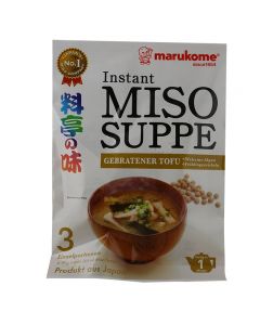 Marukome 料亭之味 日本味增汤 炸豆腐/Marukome Miso Suppe, gebratener Tofu 57g（18gX3）