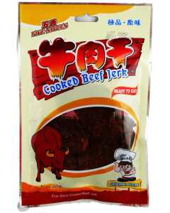 领先食品 五香牛肉干 香辣/Advance Food Hot Five Spice Cooked Beef Jerk 40g