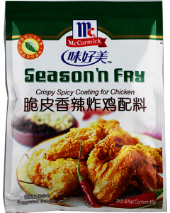 味好美 脆皮香辣炸鸡配料/McCormick Season'n Fry, Cripy Spicy Coating for Chicken 45g