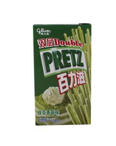 格力高 百力滋 双层饼干 抹茶香草味/Glico Pejoy Keks Stökchen, Matcha Vanille Geschmack 45g