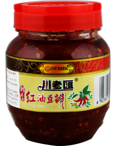 高福记 川老汇 红油豆瓣 PET 装/GaoFuJi ChuanLaoHui Bohnenpaste im Chiliöl, Sichuan Art 500g