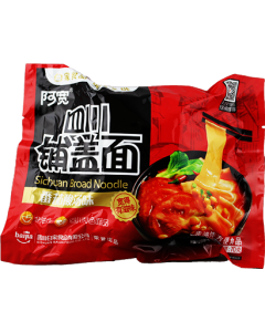 白家 阿宽 四川铺盖面 番茄酸汤味/BaiJia Sichuan Breit Nudeln Tomatengeschmack 120g