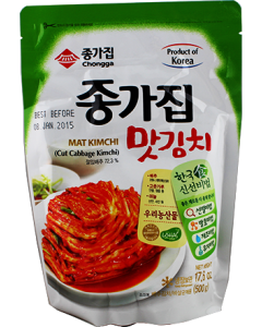 “冰鲜食品” 宗家府 Mat 韩国泡菜/辣白菜 片/Chongga Mat Kimchi 500g