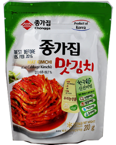 “冰鲜食品” 宗家府 Mat 韩国泡菜/辣白菜 片/Chongga Mat Kimchi 200g