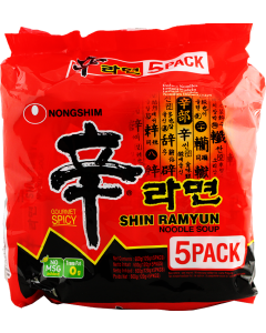 辛拉面 原味 5包装 (韩国产) /Nongshim Instant Nudeln 5Pack 600g