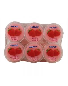 NANACO 草莓果冻布丁/NANACO Nata Decoco Pudding, Erdbeer 480g(80g*6)