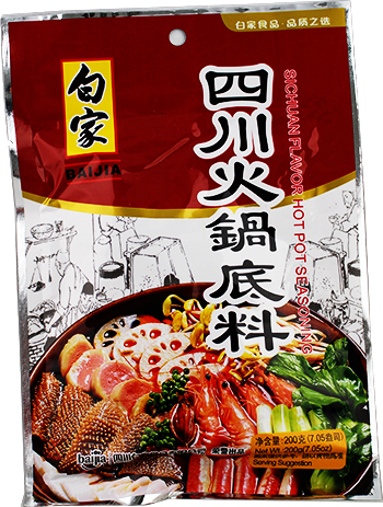 白家 四川火锅底料/BaiJia Szechuan Feuertopf Sauce 200g