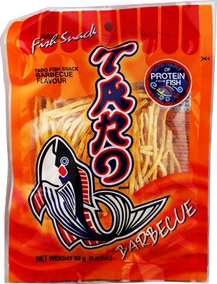 Taro 鱼丝 烧烤味/Taro Fish Snack Barbecuegeschmack 52g