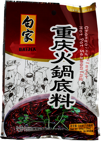 白家 重庆火锅底料/BAIJIA Feuertopfsauce Chong-Qing 200g