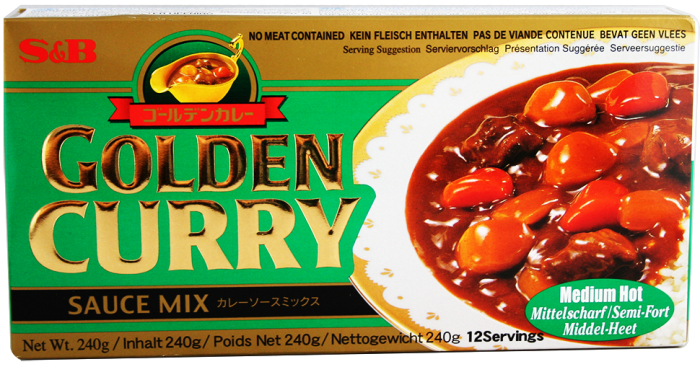 日式咖喱块 中辣/S&B Mittelscharfe Currysoße Würfel 220g