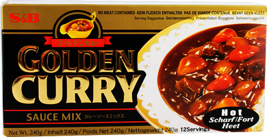日式咖喱块 辣/S&B Golden Curry Sauce Mix Scharf 220g
