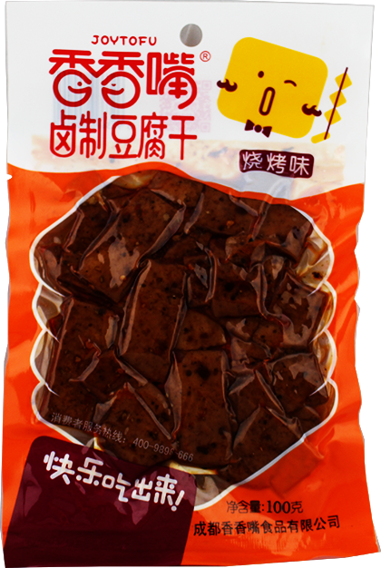 香香嘴 烧烤味豆干/Joytofu Getrocknete Tofu gegrillt (wenig scharf) 100g