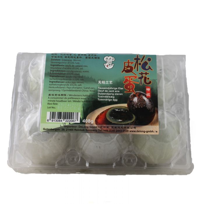 乐乐厨 特级 松花皮蛋/LeLeChu Tausendjährige Enteneier 6 Stück – Gutleut 乐乐厨 特级 松花皮蛋/LeLeChu Tausendjährige Enteneier 6 Stück – Gutleut